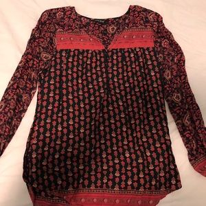 Lucky Brand Boho Button-Up Blouse